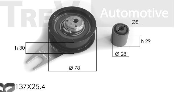 TREVI AUTOMOTIVE Hammashihnasarja KD1088